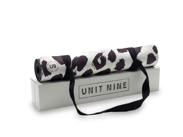UNIT NINE White Leopard Yoga Mat