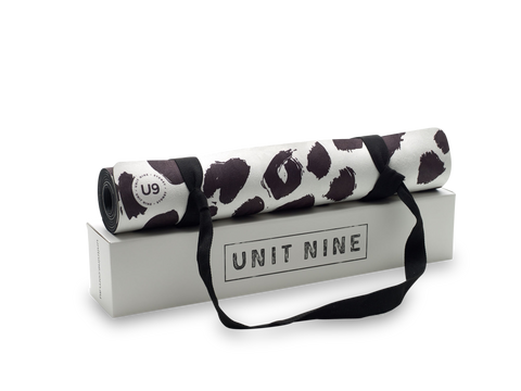 UNIT NINE White Leopard Yoga Mat