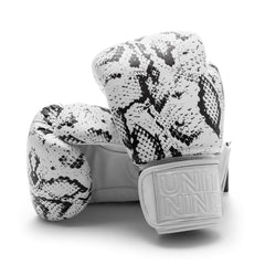 UNIT NINE White Python Boxing Gloves