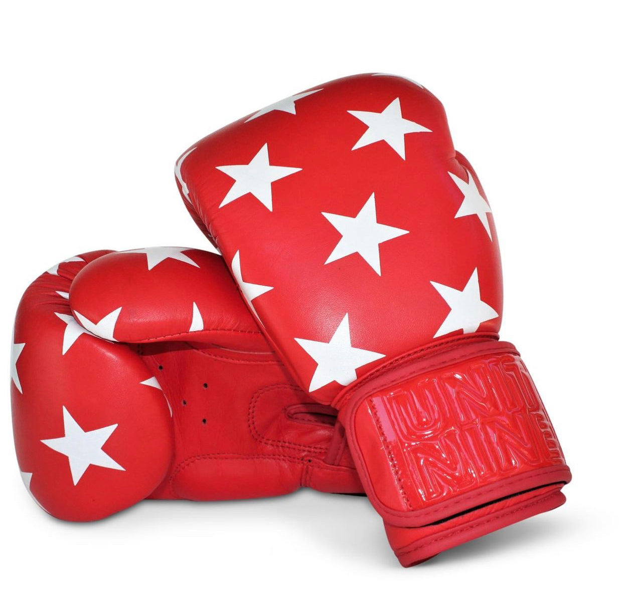 UNIT NINE Red Shooting Stars Boxing Gloves